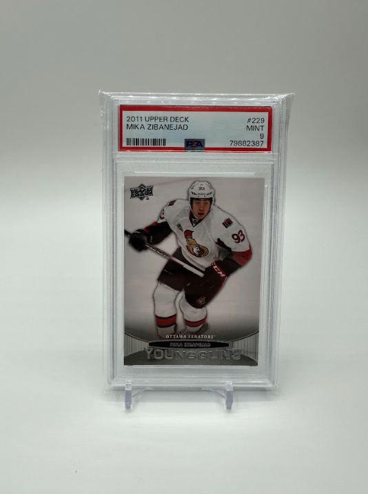 Mika Zibanejad 2011-12 Upper Deck UD YG Young Guns 229 Rookie RC Rangers PSA 9