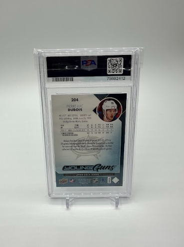 2017-18 Upper Deck Canvas Pierre-Luc Dubois Young Guns PSA 10 Rookie RC SP