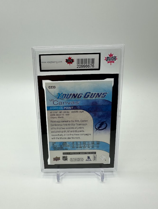 2016/17 UPPER DECK YOUNG GUNS HOCKEY CARD #205 BRAYDEN POINT ROOKIE RC KSA 10 UD