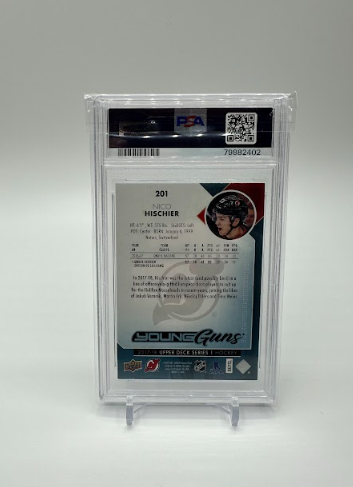 2017 Upper Deck Young Guns 201 Nico Hischier New Jersey Devils PSA 9 Mint