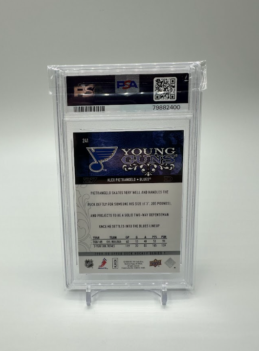 2008-09 Upper Deck Alex Pietrangelo Young Guns #241 Rookie RC PSA 9 Mint